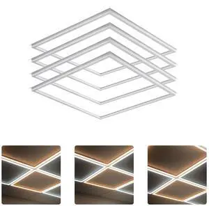 LED Energy Plus 2x2 FT Edge-Lit Frame LED Panel Lights,5CCT Selectable 3000K-6500K, 2600/3900/5200LM,20W/30W/40W Switch, Grid Drop Ceiling Lights,0-10V Dimmable,Damp Rated,100-277V,ETL Listed (4 Pack) LED Energy Plus 2x2 FT Edge-Lit Frame LED Panel Lights,5CCT Selectable 3000K-6500K, 2600/3900/5200LM,20W/30W/40W Switch, Grid Drop Ceiling Lights,0-10V Dimmable,Damp Rated,100-277V,ETL Listed (4 Pack)