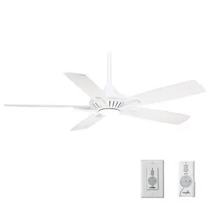 F1000-WH, Dyno, 52" Ceiling Fan, White, Integrated LED Light with Additional Wall Control F1000-WH, Dyno, 52" Ceiling Fan, White, Integrated LED Light with Additional Wall Control