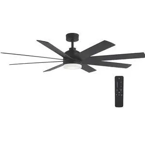 Celene 62 in. LED Indoor/Outdoor Matte Black Ceiling Fan with Light and Remote Control with Color Changing Technology YG908A-MBK Celene 62 in. LED Indoor/Outdoor Matte Black Ceiling Fan with Light and Remote Control with Color Changing Technology YG908A-MBK