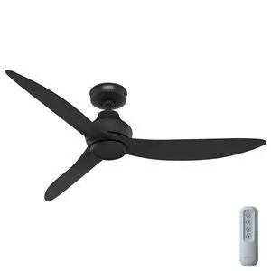 Mazzini Indoor/Outdoor Ceiling Fan, Remote, 52-inch, Casual-style, 6-speed DC Motor, Energy Star, for porches, patios, sunrooms, bathrooms (Matte Black) Mazzini Indoor/Outdoor Ceiling Fan, Remote, 52-inch, Casual-style, 6-speed DC Motor, Energy Star, for porches, patios, sunrooms, bathrooms (Matte Black)