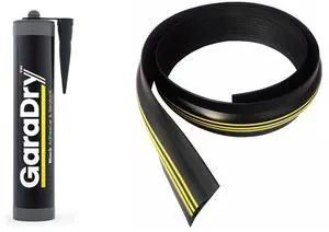1 High Garage Door Threshold Seal Kit 8'3" Length | Flexible PVC | Complete Kit Includes 1 Adhesive 1 High Garage Door Threshold Seal Kit 8'3" Length | Flexible PVC | Complete Kit Includes 1 Adhesive