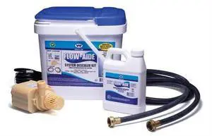 Flow-Aide Descaler Kit with Bucket, Pump, Hoses and 1 Quart of Flow-Aide Descale Flow-Aide Descaler Kit with Bucket, Pump, Hoses and 1 Quart of Flow-Aide Descale