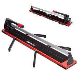 48 inch Manual Tile Cutter, Professional Ceramic Tile Cutter Tools with Ergonomic Handle, Removable Scale, Adjustable Brackets, Porcelain Cutting Machine with Tungsten Carbide Cutting Wheel 48 inch Manual Tile Cutter, Professional Ceramic Tile Cutter Tools with Ergonomic Handle, Removable Scale, Adjustable Brackets, Porcelain Cutting Machine with Tungsten Carbide Cutting Wheel