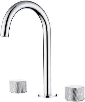 8-Inch Widespread Bathroom Sink Faucet with Drain Assembly, Solid Brass 2-Handle 3-Hole Vanity Faucet, Chrome Finish, Corrosion Resistant Bathroom Faucet 8-Inch Widespread Bathroom Sink Faucet with Drain Assembly, Solid Brass 2-Handle 3-Hole Vanity Faucet, Chrome Finish, Corrosion Resistant Bathroom Faucet