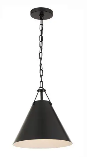 Xavier 12'' Matte Black Pendant Xavier 12'' Matte Black Pendant