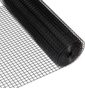 16 Gauge Black Vinyl Coated Welded Wire Mesh Size 0.5 inch by 1 inch (3 ft. x 50 ft.) 16 Gauge Black Vinyl Coated Welded Wire Mesh Size 0.5 inch by 1 inch (3 ft. x 50 ft.)
