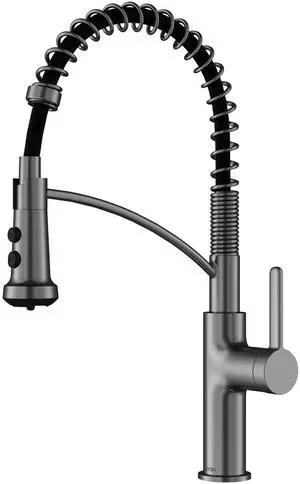 Scottsdale Spot-Free Commercial Style Pull-Down Kitchen Faucet with Dual Interchangeable Spray Heads 5-Function Revolve MAX & 3-Function Revolve, High-Arc Design (Spot Free Gun Metal Grey) Scottsdale Spot-Free Commercial Style Pull-Down Kitchen Faucet with Dual Interchangeable Spray Heads 5-Function Revolve MAX & 3-Function Revolve, High-Arc Design (Spot Free Gun Metal Grey)