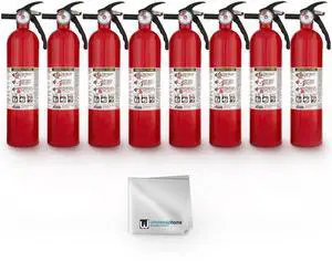 FA110 Multipurpose Fire Extinguishers 8 Pack - Red, (Rating 1-A:10-B:C) Includes Wholesalehome Cleaning Cloth FA110 Multipurpose Fire Extinguishers 8 Pack - Red, (Rating 1-A:10-B:C) Includes Wholesalehome Cleaning Cloth