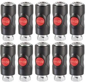 Truflate Safety Air Coupler USI 061201 1/4" FNPT New Prevo (10) Truflate Safety Air Coupler USI 061201 1/4" FNPT New Prevo (10)