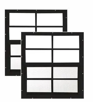 24x27 Shed Windows, Flush Mount Sliding Windows with Tempered Glass & Screens, Black, 2-Pack 24x27 Shed Windows, Flush Mount Sliding Windows with Tempered Glass & Screens, Black, 2-Pack