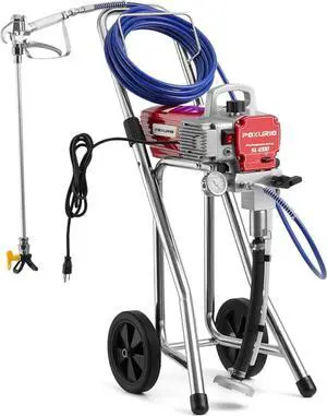 Airless Paint Sprayer, 0.47GPM Paint Sprayer for Home Interior 3300psi 1200W High Efficiency Airless Sprayer with Low Overspray for House Painting Townhouse, Red Airless Paint Sprayer, 0.47GPM Paint Sprayer for Home Interior 3300psi 1200W High Efficiency Airless Sprayer with Low Overspray for House Painting Townhouse, Red