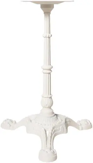 Cast Iron Table Base Pedestal, Semi-Gloss White Powder Coated, 27.95in H, Ornate Tripod Clawfoot, Pre-Drilled Mount Plate, Heavy Duty Furniture Leg Stand, 200kg Load, DIY Premium Decorative Table Leg Cast Iron Table Base Pedestal, Semi-Gloss White Powder Coated, 27.95in H, Ornate Tripod Clawfoot, Pre-Drilled Mount Plate, Heavy Duty Furniture Leg Stand, 200kg Load, DIY Premium Decorative Table Leg