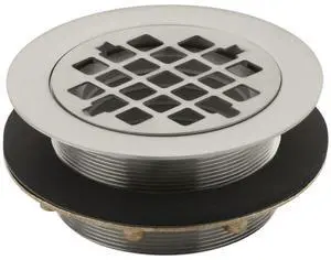9132-BN Round Shower Drain, Gasket Included, Designed to be Installed on Any Shower Receptor, Vibrant Brushed Nickel 9132-BN Round Shower Drain, Gasket Included, Designed to be Installed on Any Shower Receptor, Vibrant Brushed Nickel