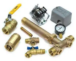 1.25 x 14 Tank Tee Installation Kit w/UNION & VALVES for Water Well Pressure Tank with FSG2 Pressure Switch NO LEAD (FSG2 30/50) 1.25 x 14 Tank Tee Installation Kit w/UNION & VALVES for Water Well Pressure Tank with FSG2 Pressure Switch NO LEAD (FSG2 30/50)