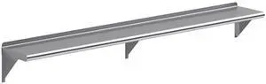 10 in. x 72 in. Stainless Steel Wall Shelf | NSF | Metal Shelving | Garage, Laundry, Storage, Utility Room | Restaurant, Commercial Kitchen 10 in. x 72 in. Stainless Steel Wall Shelf | NSF | Metal Shelving | Garage, Laundry, Storage, Utility Room | Restaurant, Commercial Kitchen