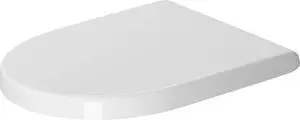Starck 3 Toilet seat, White High Gloss, Soft-closing, Stainless Steel Hinges Starck 3 Toilet seat, White High Gloss, Soft-closing, Stainless Steel Hinges