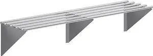 Premium Stainless Steel Tubular Wall Shelf 72" L x 18" D | NSF Certified | Extra-Large Appliance & Equipment Shelf for Kitchen, Restaurant, Garage, Utility Room Premium Stainless Steel Tubular Wall Shelf 72" L x 18" D | NSF Certified | Extra-Large Appliance & Equipment Shelf for Kitchen, Restaurant, Garage, Utility Room