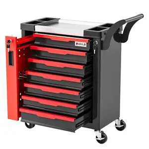 7-Drawer Tool Chest with Wheels, Rolling Tool Chest with Side Drawer,Tool Cabinet Drawers lockable,Tool Cart with Top compartment,for Garage Storage,Workshop,Home,Safety Rounded Corner Anti-collision 7-Drawer Tool Chest with Wheels, Rolling Tool Chest with Side Drawer,Tool Cabinet Drawers lockable,Tool Cart with Top compartment,for Garage Storage,Workshop,Home,Safety Rounded Corner Anti-collision
