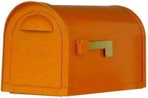 Special Lite Modern Dylan Curbside Mailbox - Orange Aluminum Mailbox for Post Mount - SCD-1008-ORG Special Lite Modern Dylan Curbside Mailbox - Orange Aluminum Mailbox for Post Mount - SCD-1008-ORG