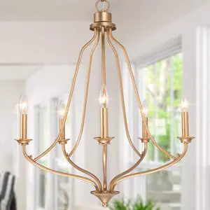 Gold Chandelier, Dining Room Chandelier, Dining Room Lighting Fixtures Hanging for Living Room, Kitchen, Dark Golden Finish, 24 L x 24 W x 29 H Gold Chandelier, Dining Room Chandelier, Dining Room Lighting Fixtures Hanging for Living Room, Kitchen, Dark Golden Finish, 24 L x 24 W x 29 H