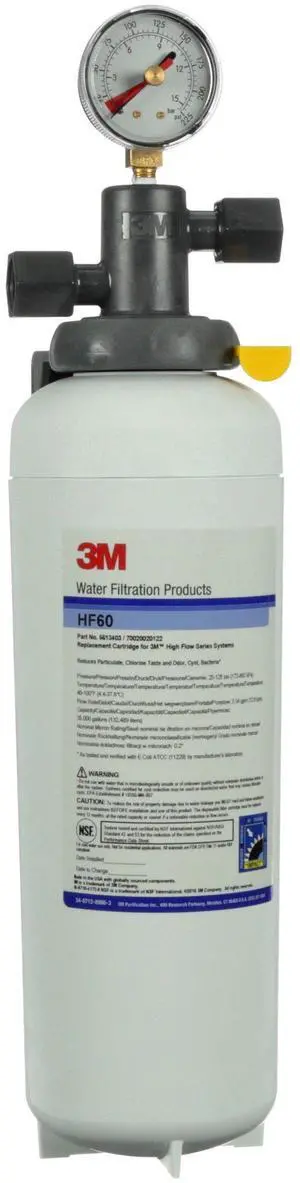 3M Water Filtration Products Filter System, Model BEV160, 35000 Gallon Capacity, 3.34 gpm Flow Rate, 0.2 Micron 3M Water Filtration Products Filter System, Model BEV160, 35000 Gallon Capacity, 3.34 gpm Flow Rate, 0.2 Micron