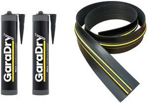 ¾ High Garage Door Threshold Seal Kit 16'3" Length | Flexible PVC | Complete Kit Includes 2 Adhesives ¾ High Garage Door Threshold Seal Kit 16'3" Length | Flexible PVC | Complete Kit Includes 2 Adhesives