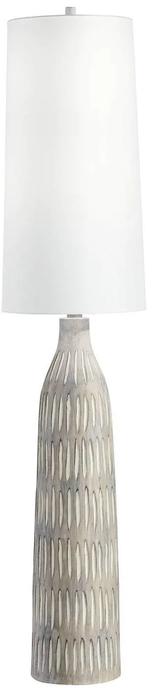 Stonewall 66.5" Hand Carved Resin Floor Lamp in Natural Stonewall 66.5" Hand Carved Resin Floor Lamp in Natural