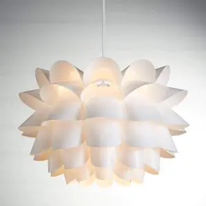 White Flower Hanging Pendant Lighting Fixture 19 1/2" Wide Modern Blooming Curved Petals for Dining Room Living House Home Foyer Kitchen Island Entryway Bedroom High Ceilings White Flower Hanging Pendant Lighting Fixture 19 1/2" Wide Modern Blooming Curved Petals for Dining Room Living House Home Foyer Kitchen Island Entryway Bedroom High Ceilings
