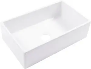 Turner Fireclay Farmhouse Apron Front Kitchen Sink, White, Handcrafted with SureFire Chip-Resistant Glaze, Everyday Promise Turner Fireclay Farmhouse Apron Front Kitchen Sink, White, Handcrafted with SureFire Chip-Resistant Glaze, Everyday Promise