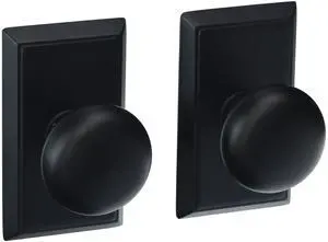 Providence Door Set with Round Brass Knobs Double Dummy in Matte Black. Doorsets Providence Door Set with Round Brass Knobs Double Dummy in Matte Black. Doorsets