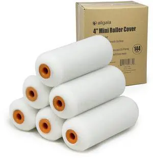 Foam Paint Roller, 144 Pack 4 inch Shedless High Density Foam Mini Paint Roller Cover for Trim Wall Funiture Doors Cabinets, Cupboards Foam Paint Roller, 144 Pack 4 inch Shedless High Density Foam Mini Paint Roller Cover for Trim Wall Funiture Doors Cabinets, Cupboards