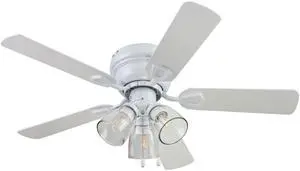 Ceiling 52" Renton Brushed Nickel Indoor Fan with Clear 3 Light LED Multi Arm E26/B11 Bulb and Pull-Chains, Traditional Style, 5 Reversible Gray Oak/Walnut Blades, 51440, 52 Inch Ceiling 52" Renton Brushed Nickel Indoor Fan with Clear 3 Light LED Multi Arm E26/B11 Bulb and Pull-Chains, Traditional Style, 5 Reversible Gray Oak/Walnut Blades, 51440, 52 Inch