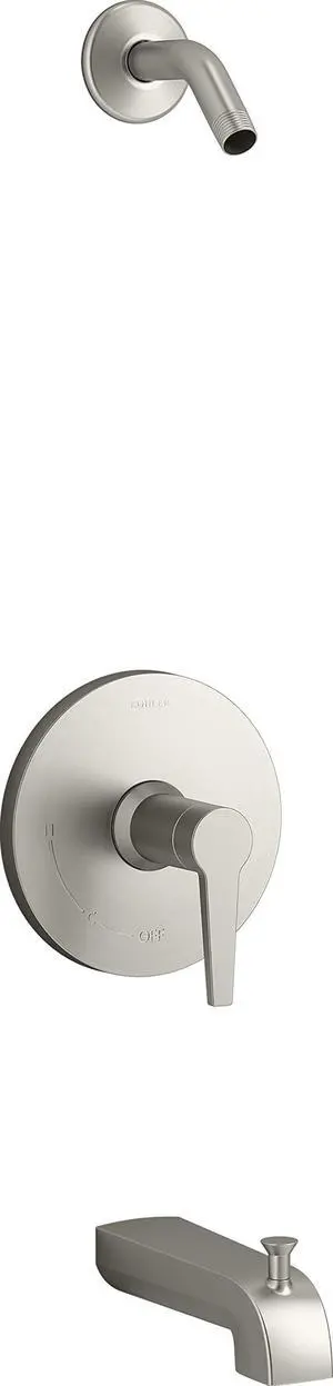 Pitch Rite-Temp bath and shower trim set, less showerhead Pitch Rite-Temp bath and shower trim set, less showerhead