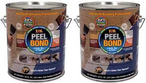 2 Pack of 1 gal Products 11461 Clear, Peel Bond Water-Based Acrylic Primer/Sealer 2 Pack of 1 gal Products 11461 Clear, Peel Bond Water-Based Acrylic Primer/Sealer