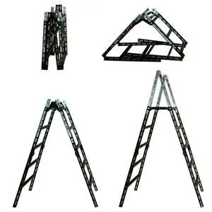 00410 Easy Step A-Frame Ladder - 300 Pound Capacity Steel Folding Ladder, Non-Slip Thread for Indoors and Outdoors 00410 Easy Step A-Frame Ladder - 300 Pound Capacity Steel Folding Ladder, Non-Slip Thread for Indoors and Outdoors