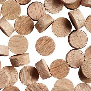 1/2" Oak Wood Plugs, Face Grain, Woodworking Plugs, Can Be Sanded, Stained, or Painted (Qty 1000) 1/2" Oak Wood Plugs, Face Grain, Woodworking Plugs, Can Be Sanded, Stained, or Painted (Qty 1000)