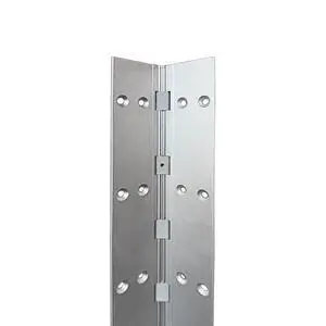 Anodize Aluminum Continuous Hinge - Heavy Duty - Full Mortise - Great for Door Improvement - Piano Hinge - Residential/Commercial. (Silver, 83 inch) Anodize Aluminum Continuous Hinge - Heavy Duty - Full Mortise - Great for Door Improvement - Piano Hinge - Residential/Commercial. (Silver, 83 inch)
