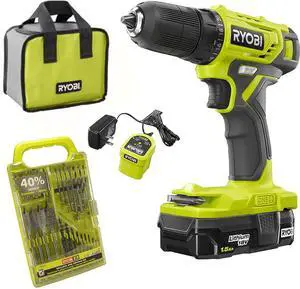 18V ONE+ 3/8 in. Drill Driver Kit Bundle Set with BONUS Bits, and Tool Bag 18V ONE+ 3/8 in. Drill Driver Kit Bundle Set with BONUS Bits, and Tool Bag
