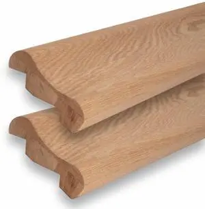 12ft Chicago Bar Rail Cut Into 6ft Pieces - 1-3/8in H x 4-3/8in W - Unfinished Red Oak Rail 12ft Chicago Bar Rail Cut Into 6ft Pieces - 1-3/8in H x 4-3/8in W - Unfinished Red Oak Rail
