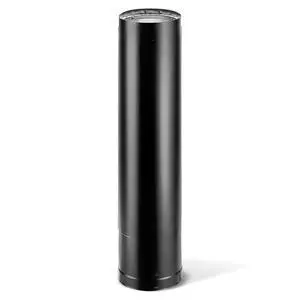 DVL 6 Inch Double Wall Steel Stove Pip, Telescoping Chimney Wood Burning Connector to Vent Smoke or Exhaust, Black, 6DVL-68TA DVL 6 Inch Double Wall Steel Stove Pip, Telescoping Chimney Wood Burning Connector to Vent Smoke or Exhaust, Black, 6DVL-68TA