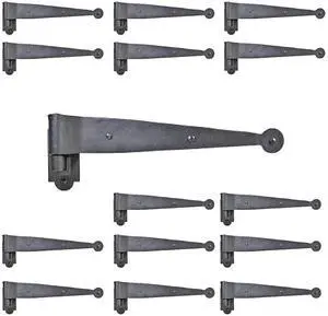 Pack of 15 Black Offset Strap Lift Off Pintle Hinge 11" X 2-5/8" Wrought Iron Pin Hinges for Shutters, Exterior Window Doors Or Gates Offsets with Hardware Pack of 15 Black Offset Strap Lift Off Pintle Hinge 11" X 2-5/8" Wrought Iron Pin Hinges for Shutters, Exterior Window Doors Or Gates Offsets with Hardware