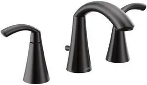 T6173BL Glyde Two-Handle 8-Inch Widespread High Arc Modern Bathroom Sink Faucet, Valve Required, Matte Black T6173BL Glyde Two-Handle 8-Inch Widespread High Arc Modern Bathroom Sink Faucet, Valve Required, Matte Black