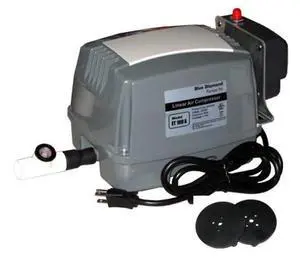 Blue Diamond ET100A Septic Air Pump w/Free Lo Pressure Alarm & Back Pressure Safety Valve (Maximizes Aerator Service Life) Free Extra Diaphragms Blue Diamond ET100A Septic Air Pump w/Free Lo Pressure Alarm & Back Pressure Safety Valve (Maximizes Aerator Service Life) Free Extra Diaphragms
