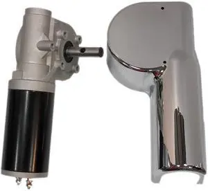 1500W/60:1-2.1 HP - Universal Replacement Dump Truck Trailer Tarp Motor w/Chrome Cover 1500W/60:1-2.1 HP - Universal Replacement Dump Truck Trailer Tarp Motor w/Chrome Cover