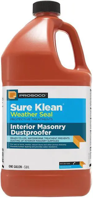 Interior Masonry Dustproofer - Ready-to-use, Matte Finish, Breathable Sealer Prevents dusting from Brick, Mortar, Natural Stone - Trusted by Professionals - (1-Gallon) Interior Masonry Dustproofer - Ready-to-use, Matte Finish, Breathable Sealer Prevents dusting from Brick, Mortar, Natural Stone - Trusted by Professionals - (1-Gallon)