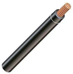 3 AWG 19-Stranded THHN Black Copper Building Wire (50ft Cut) 3 AWG 19-Stranded THHN Black Copper Building Wire (50ft Cut)