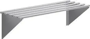 Premium Stainless Steel Tubular Wall Shelf 48" L x 18" D | NSF Certified | Appliance & Equipment Shelf for Restaurant, Kitchen, Utility Room, Garage Premium Stainless Steel Tubular Wall Shelf 48" L x 18" D | NSF Certified | Appliance & Equipment Shelf for Restaurant, Kitchen, Utility Room, Garage