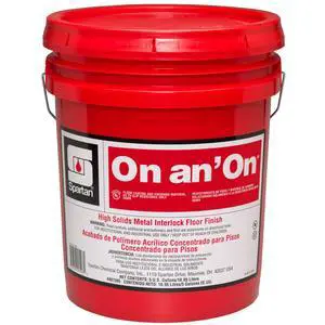 On an' On Floor High Solids Metal Interlock Finish 5 gallon Pail On an' On Floor High Solids Metal Interlock Finish 5 gallon Pail
