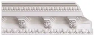 GK19-P Corbels Styrofoam Crown Molding 6.5 Ft. L x 5 in W (Covers / 91 Ln. Ft.) Plain White Pack of 14 GK19-P Corbels Styrofoam Crown Molding 6.5 Ft. L x 5 in W (Covers / 91 Ln. Ft.) Plain White Pack of 14
