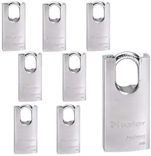 Eight (8) High Security Pro Series Padlocks w/ 16 Keys, 7045NKA-8 w/BumpStop Technology Eight (8) High Security Pro Series Padlocks w/ 16 Keys, 7045NKA-8 w/BumpStop Technology